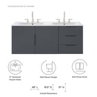 Modway Vitality 48" Double Sink Bathroom Vanity