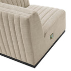 Modway Conjure 4-Piece Channel Tufted Upholstered Fabric Sofa
