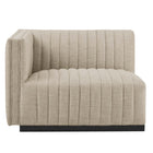 Modway Conjure 4-Piece Channel Tufted Upholstered Fabric Sofa