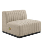 Modway Conjure 4-Piece Channel Tufted Upholstered Fabric Sofa