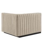 Modway Conjure 4-Piece Channel Tufted Upholstered Fabric Sofa