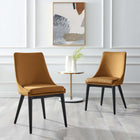 Modway Viscount Accent Performance Velvet Dining Chairs Set of 2