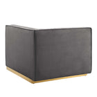 Modway Sanguine Channel Tufted Performance Velvet Modular Sectional Sofa Loveseat