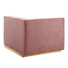 Modway Sanguine 5-Piece Channel Tufted Performance Velvet Modular Sectional Sofa