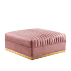 Modway Sanguine 5-Piece Channel Tufted Performance Velvet Modular Sectional Sofa