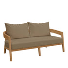Modway Brisbane 6-Piece Teak Wood Outdoor Patio Set