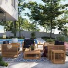 Modway Carlsbad 6-Piece Teak Wood Outdoor Patio Set