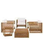 Modway Carlsbad 6-Piece Teak Wood Outdoor Patio Set