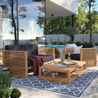 Modway Carlsbad 3-Piece Teak Wood Outdoor Patio Set EEI-5837