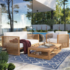 Modway Carlsbad 3-Piece Teak Wood Outdoor Patio Set EEI-5837