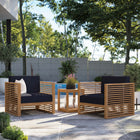 Modway Carlsbad 3-Piece Teak Wood Outdoor Patio Set EEI-5838