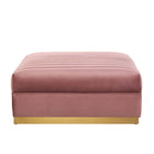 Modway Sanguine 6-Piece Channel Tufted Performance Velvet Modular Sectional Sofa