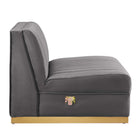 Modway Sanguine 6-Piece Channel Tufted Performance Velvet Modular Sectional Sofa