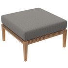 Modway Clearwater Outdoor Patio Teak Wood Ottoman  