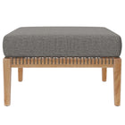 Modway Clearwater Outdoor Patio Teak Wood Ottoman