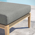 Modway Clearwater Outdoor Patio Teak Wood Ottoman