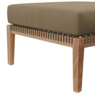 Modway Clearwater Outdoor Patio Teak Wood Ottoman