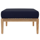 Modway Clearwater Outdoor Patio Teak Wood Ottoman