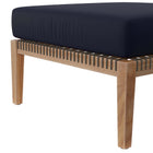Modway Clearwater Outdoor Patio Teak Wood Ottoman