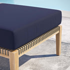 Modway Clearwater Outdoor Patio Teak Wood Ottoman