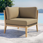 Modway Clearwater Outdoor Patio Teak Wood Corner Chair