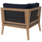 Modway Clearwater Outdoor Patio Teak Wood Corner Chair