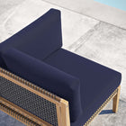 Modway Clearwater Outdoor Patio Teak Wood Corner Chair