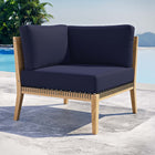 Modway Clearwater Outdoor Patio Teak Wood Corner Chair