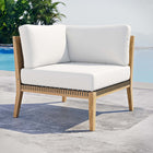 Modway Clearwater Outdoor Patio Teak Wood Corner Chair