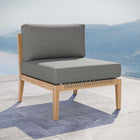Modway Clearwater Outdoor Patio Teak Wood Armless Chair