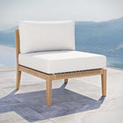 Modway Clearwater Outdoor Patio Teak Wood Armless Chair