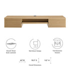 Modway Render Wall Mount Wood Office Desk
