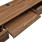 Modway Render Wall Mount Wood Office Desk