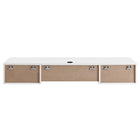 Modway Render Wall Mount Wood Office Desk