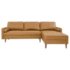 Modway Valour 98" Leather Sectional Sofa