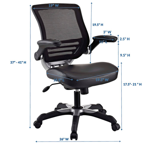 Modway Edge Vinyl Office Chair  