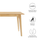 Modway Juxtapose 63" Rectangle Dining Table