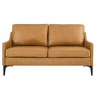 Modway Corland Leather Loveseat