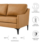 Modway Corland Leather Loveseat