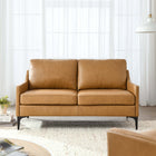Modway Corland Leather Loveseat