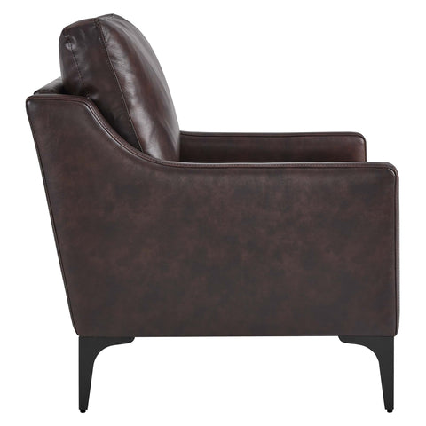 Modway Corland Leather Armchair  