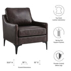 Modway Corland Leather Armchair