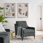 Modway Corland Upholstered Fabric Armchair