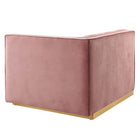 Modway Sanguine Channel Tufted Performance Velvet Modular Sectional Sofa Right-Arm Chair