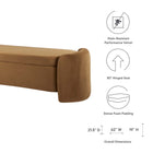 Modway Nebula Upholstered Performance Velvet Bench