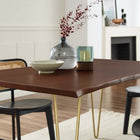Modway Ardor 60" Live Edge Acacia Wood Acacia Wood Dining Table