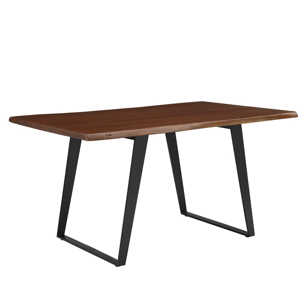 Modway Viggo 60" Live Edge Acacia Wood Acacia Wood Dining Table  