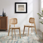 Modway Habitat Wood Dining Side Chair Set of 2