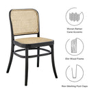 Modway Winona Wood Dining Side Chair Set of 2