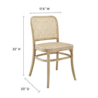 Modway Winona Wood Dining Side Chair Set of 2